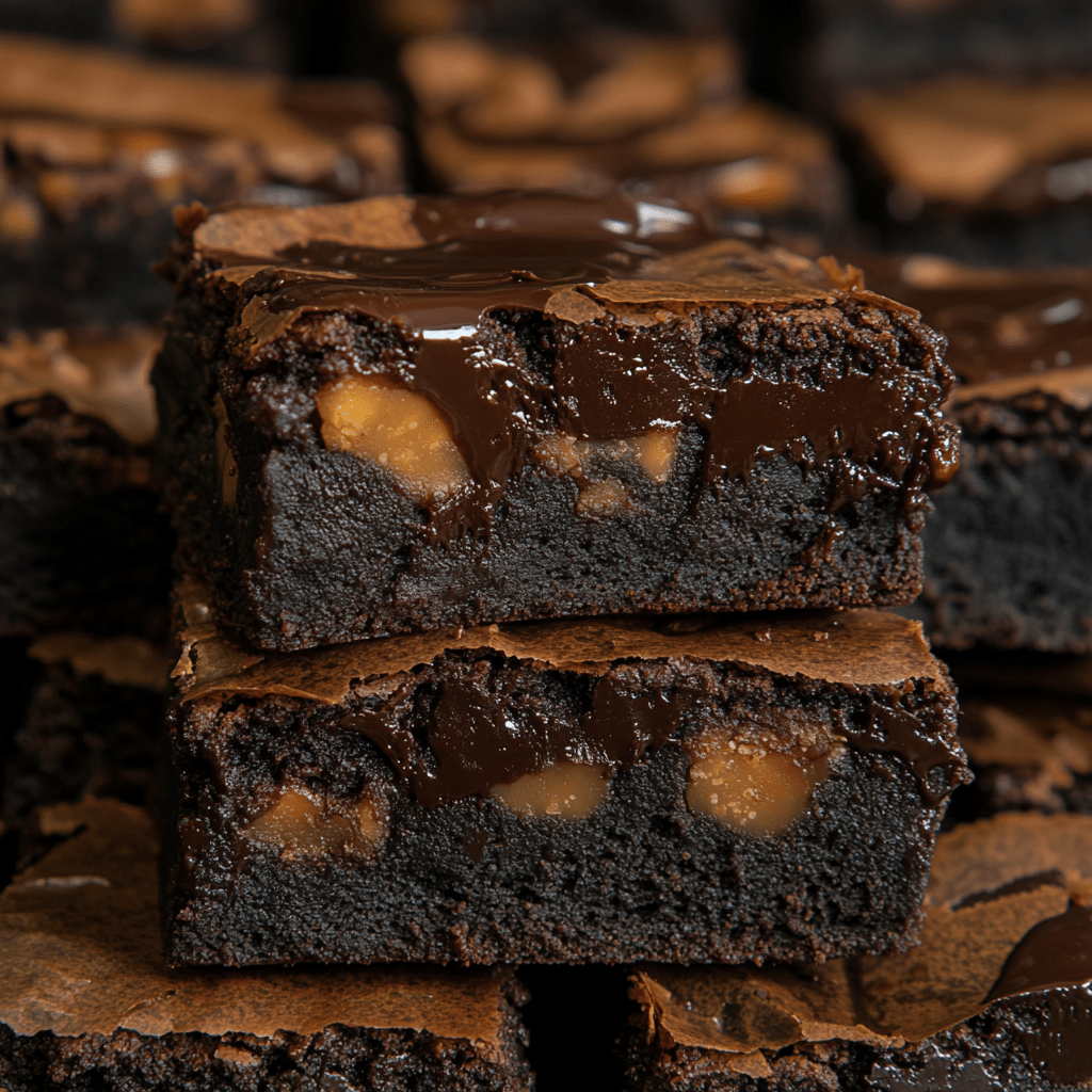 Caramel Chocolate Chip Brownies