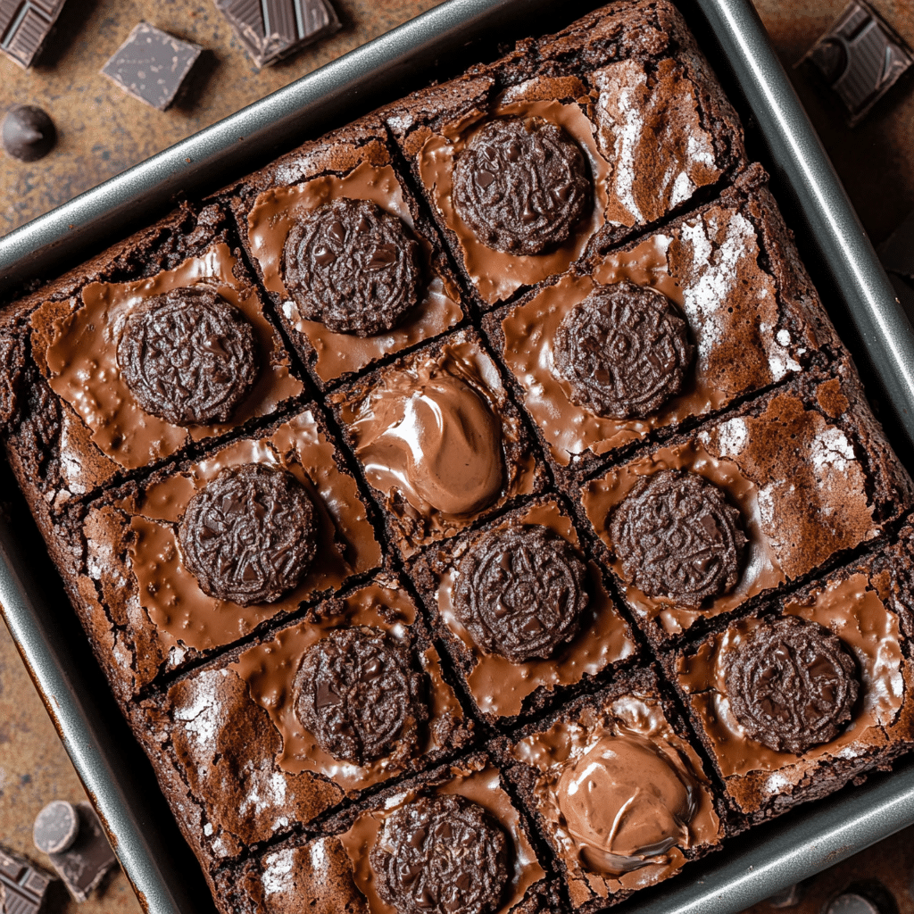 Easy Fudgy Oreo Brownie Recipe