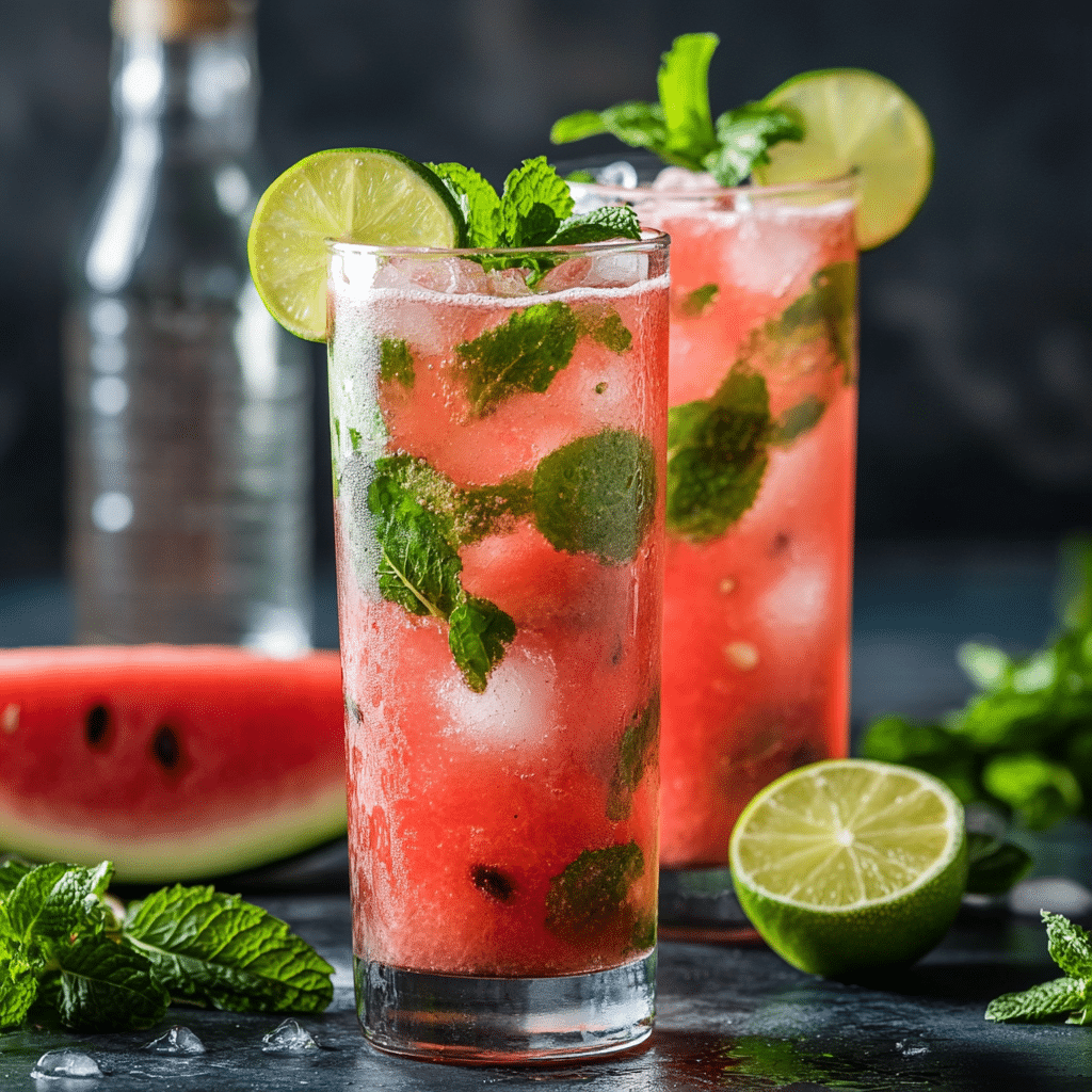 Fresh Watermelon Mojito