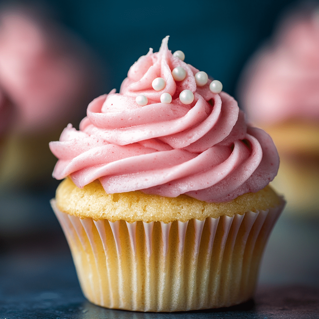 Rhubarb Honey Cupcakes