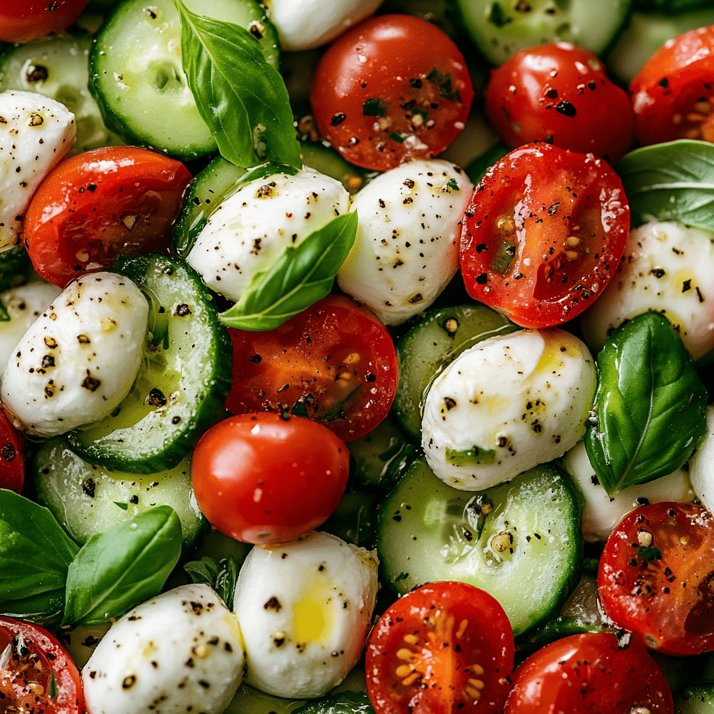 Cucumber Caprese Salad