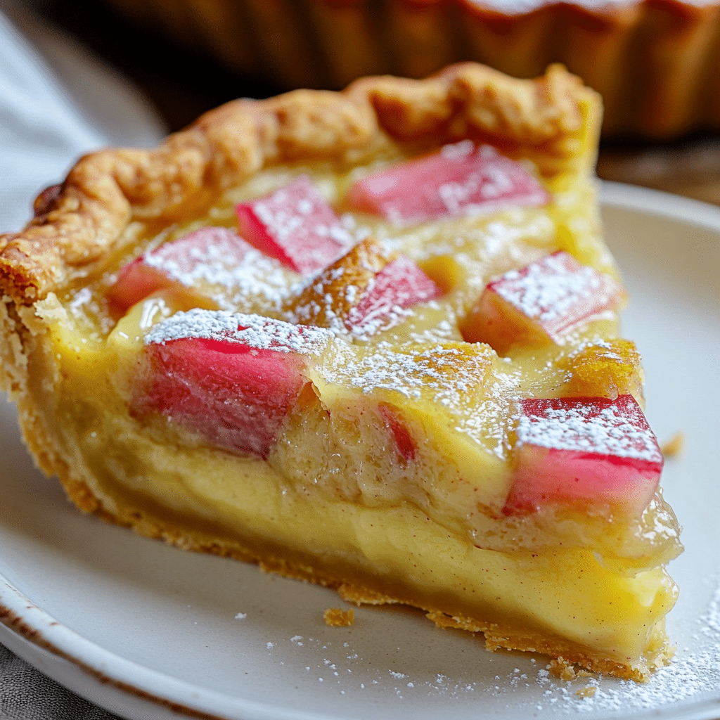 Rhubarb Custard Pie