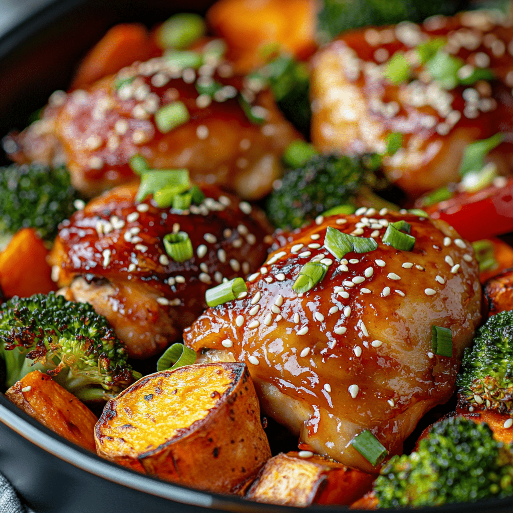 Honey Soy Baked Chicken and Veggies