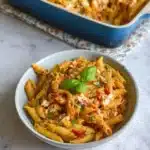 Easy Salmon Feta Pasta with tomato (New Baked Recipe) Recipe