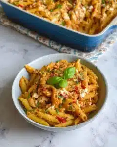 Easy Salmon Feta Pasta with tomato (New Baked Recipe) Recipe