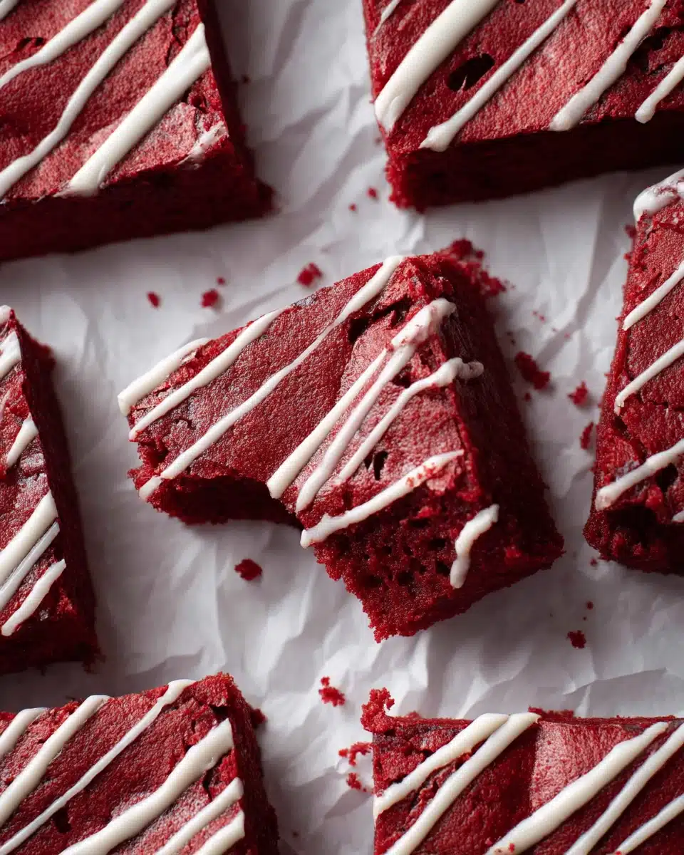 The Best Fudgy Red Velvet Brownies Recipe