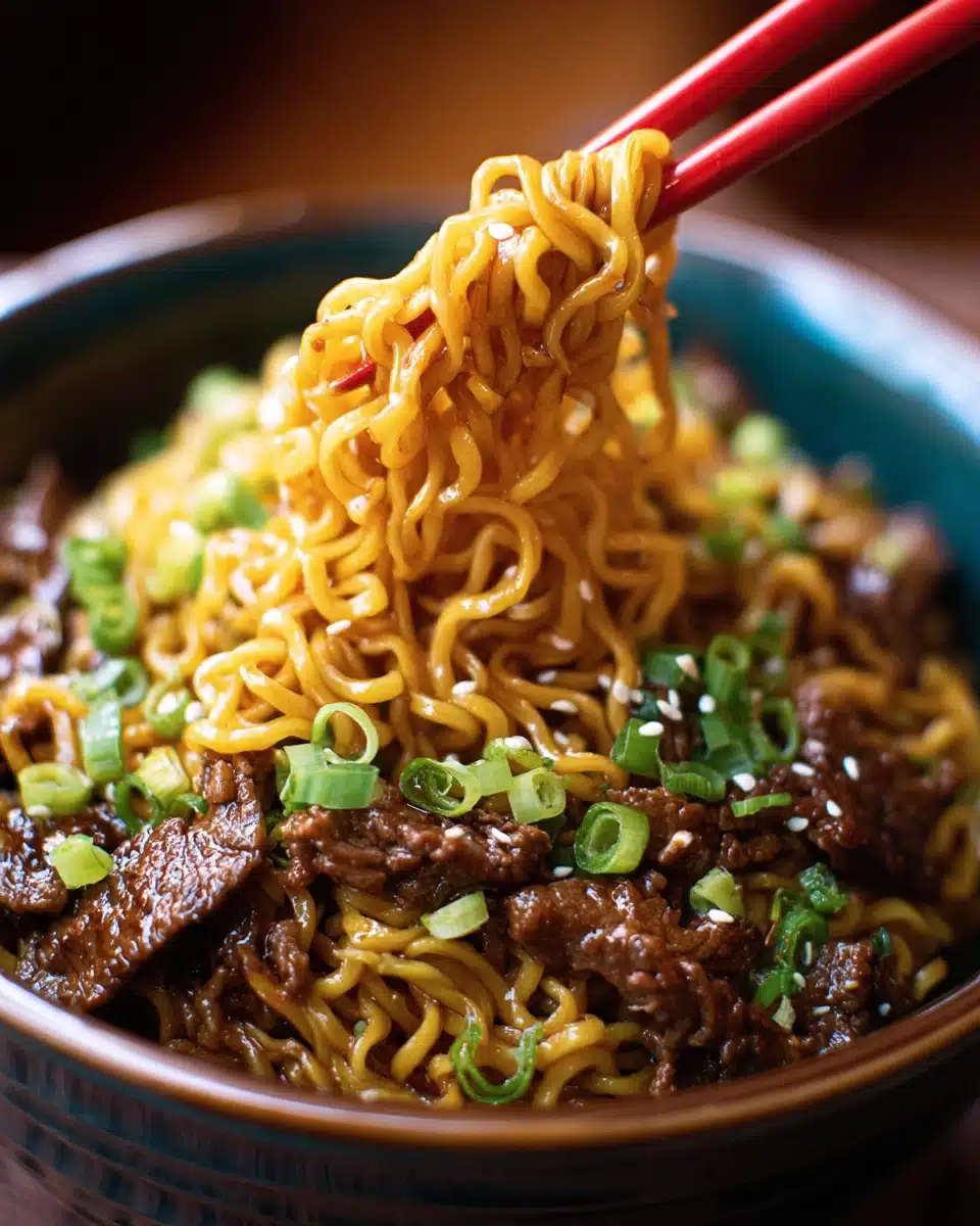 Slow Cooker Beef Ramen Noodles Recipe