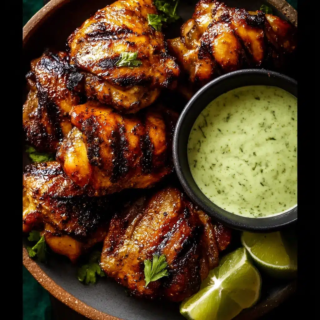 Peruvian Chicken with Green Sauce (Aji Verde) Recipe - Recipe Image