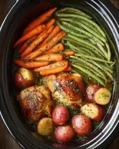 Slow Cooker Honey Garlic Chicken and Veggies Recipe