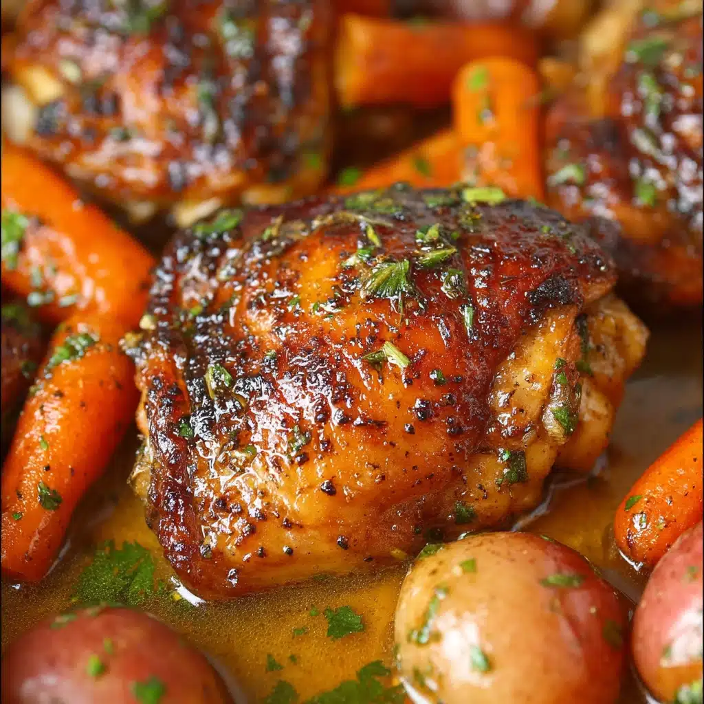 Slow Cooker Honey Garlic Chicken and Veggies Recipe - Recipe Image