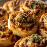 Garlic Butter Bacon Cheeseburger Rollups Recipe