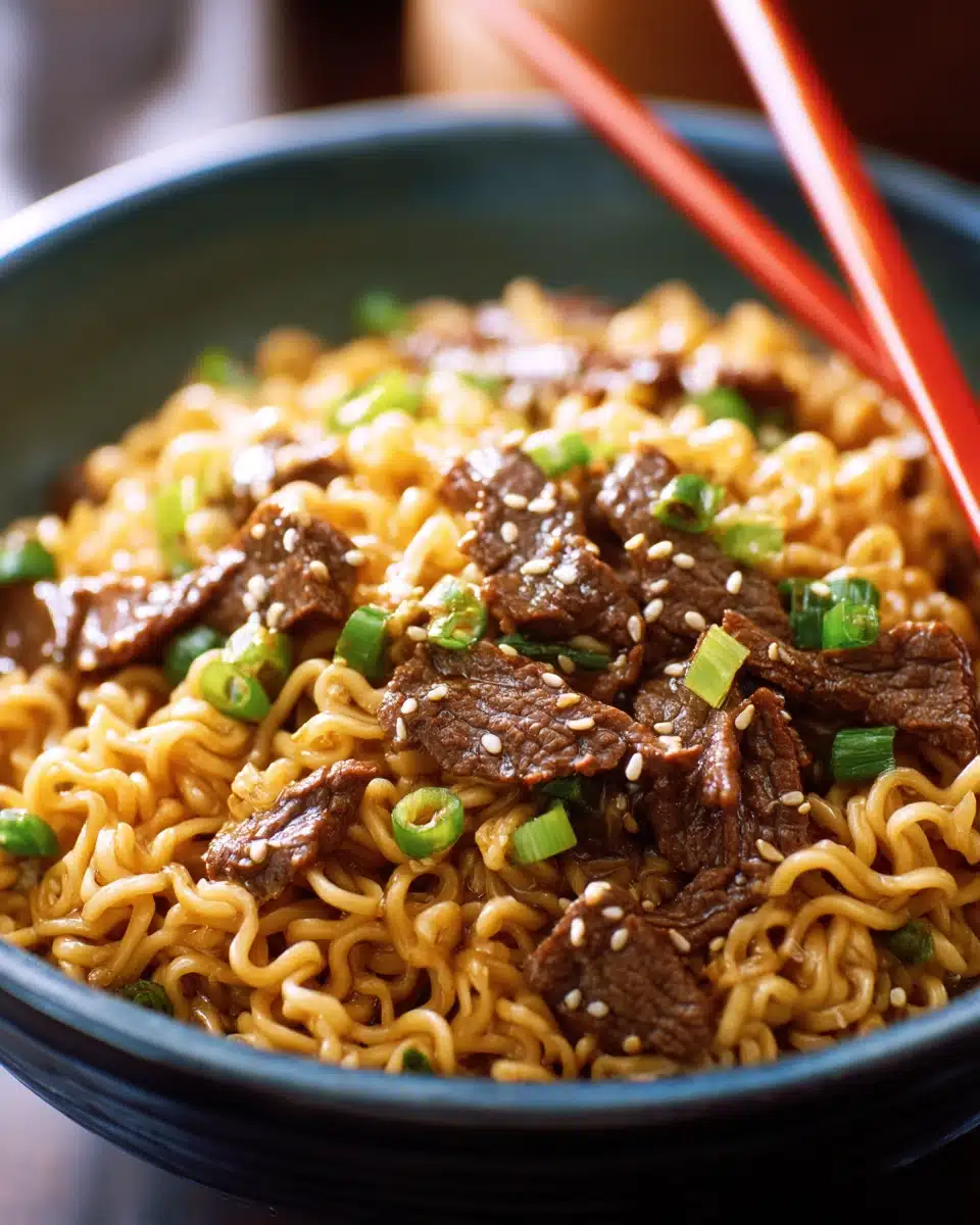 Slow Cooker Beef Ramen Noodles Recipe