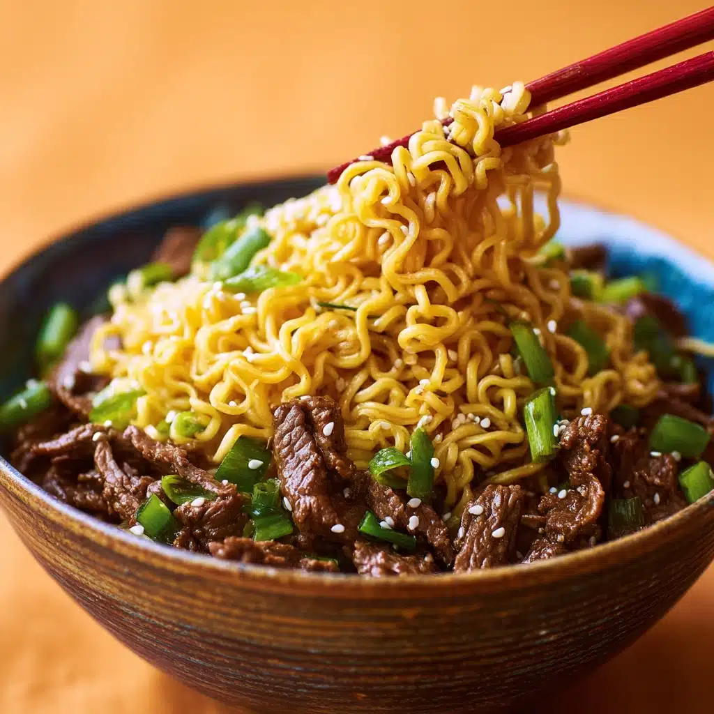 Slow Cooker Beef Ramen Noodles Recipe - Recipe Image