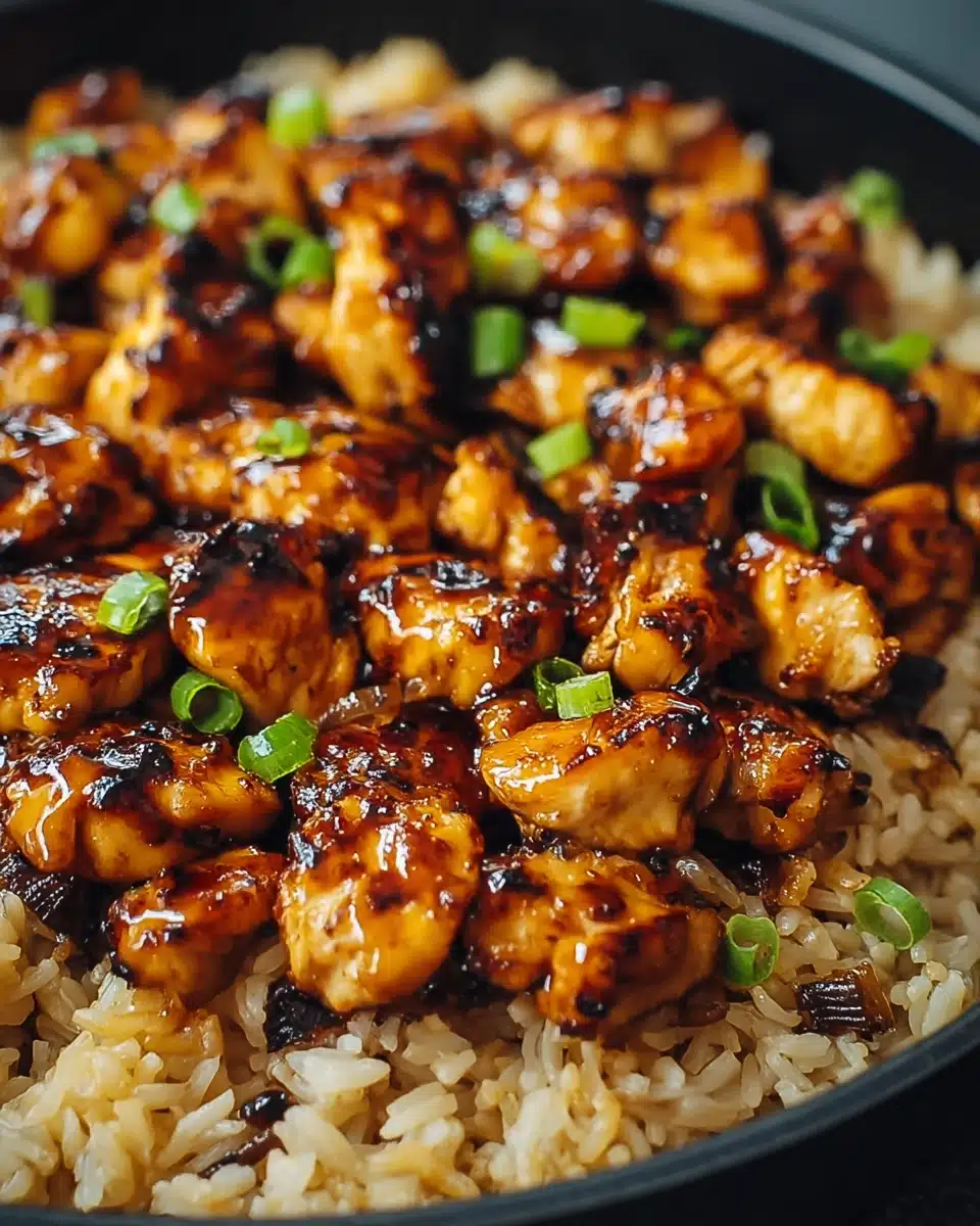 Honey BBQ Chicken Rice Recipe