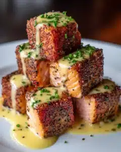 Crispy Spicy Salmon Bites Recipe
