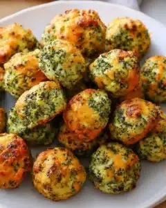Baked Broccoli Cheese Balls Recipe