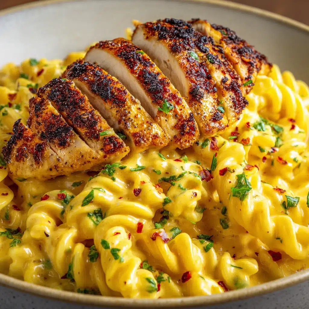 Creamy Garlic Parmesan Chicken & Cheesy Twisted Pasta Recipe - Recipe Image