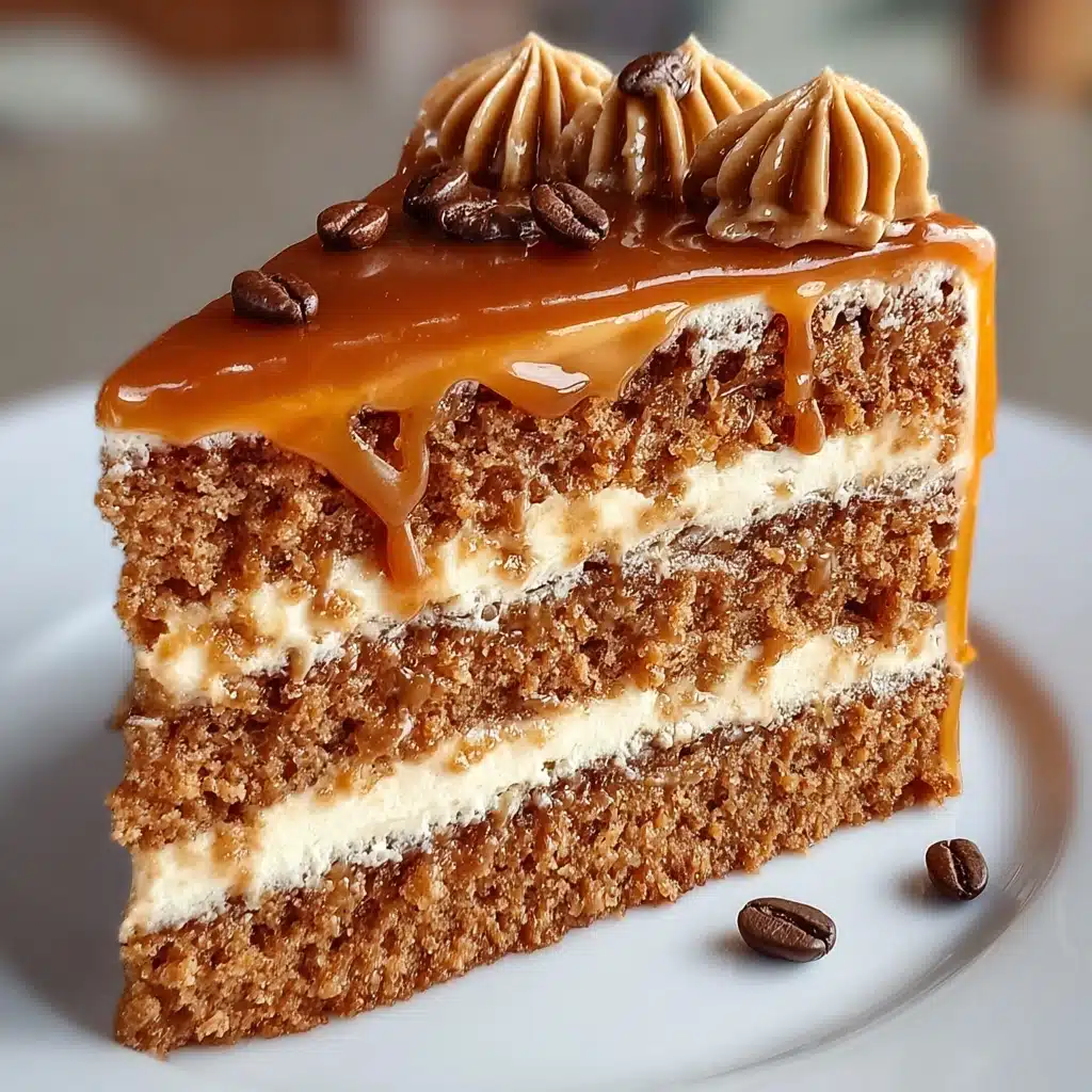 Gooey Coffee Caramel Cake Recipe - Recipe Image