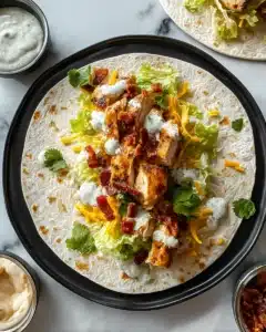 Crispy Chicken Bacon Ranch Wrap Recipe
