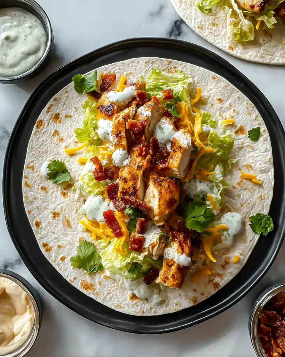 Crispy Chicken Bacon Ranch Wrap Recipe