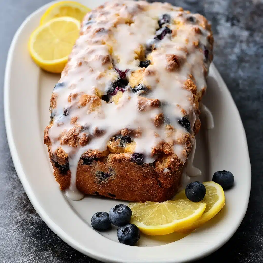 Sourdough Discard Lemon Blueberry Quick Bread Recipe - Recipe Image