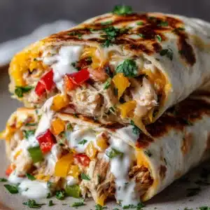 Crispy Chicken Bell Pepper Ranch Burritos Recipe