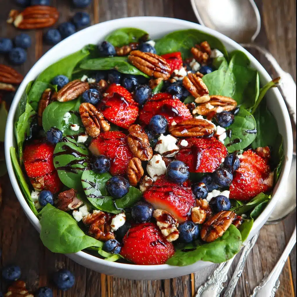 Minute Strawberry Spinach Salad Recipe - Recipe Image