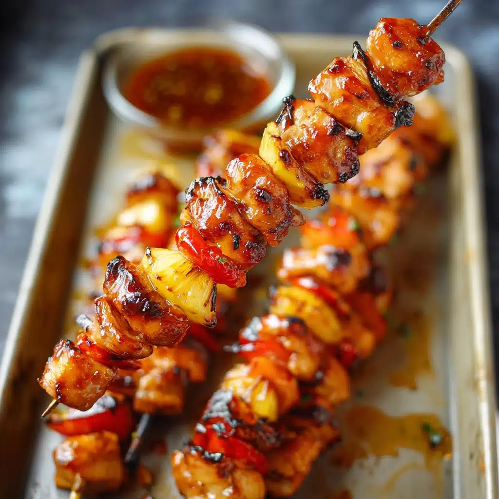 BBQ Pineapple Chicken Kabobs Recipe - Recipe Image