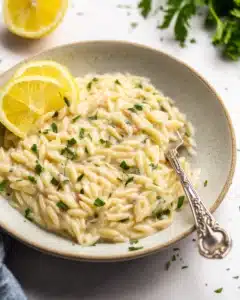 One Pot Lemon Orzo pasta Recipe