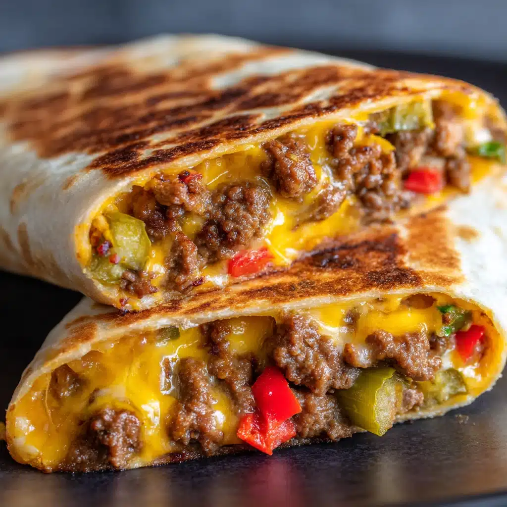 Air Fryer Cheeseburger Wraps Recipe