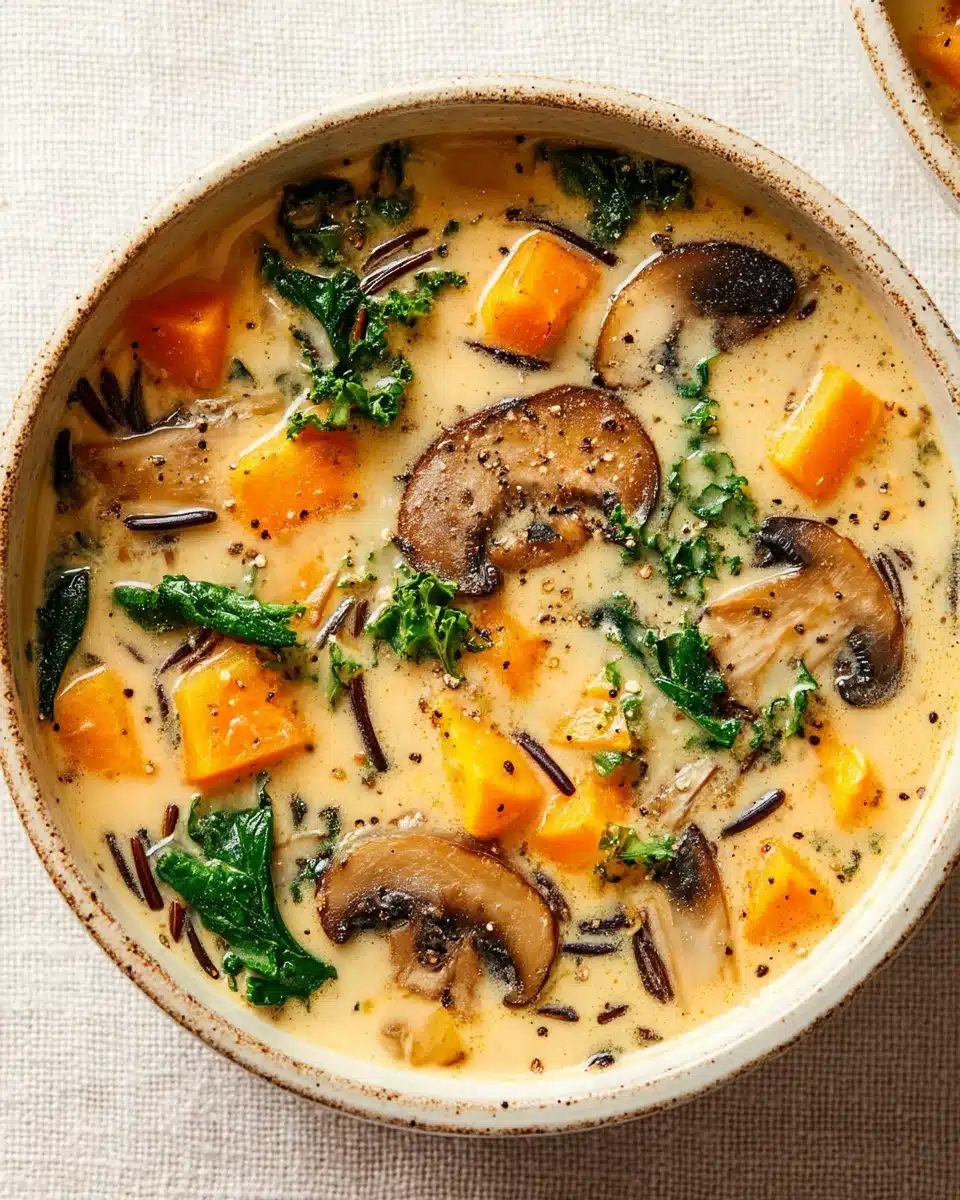 Cozy Autumn Wild Rice Soup Recipe