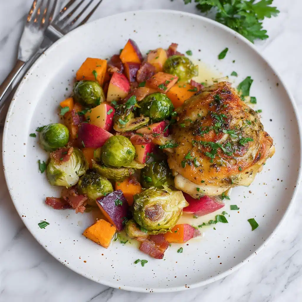 One Pan Autumn Chicken Dinner Recipe - Recipe Image