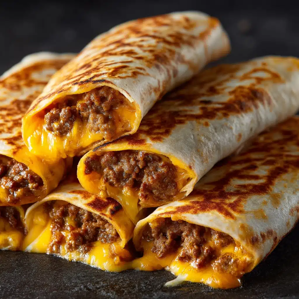 Garlic Butter Beef Cheeseburger Rollups! Recipe