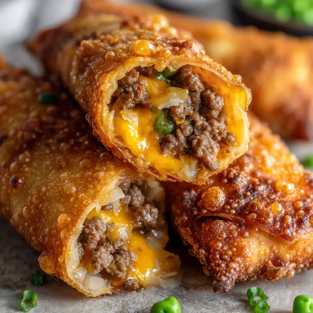 Cheeseburger Egg Rolls Recipe - Recipe Image