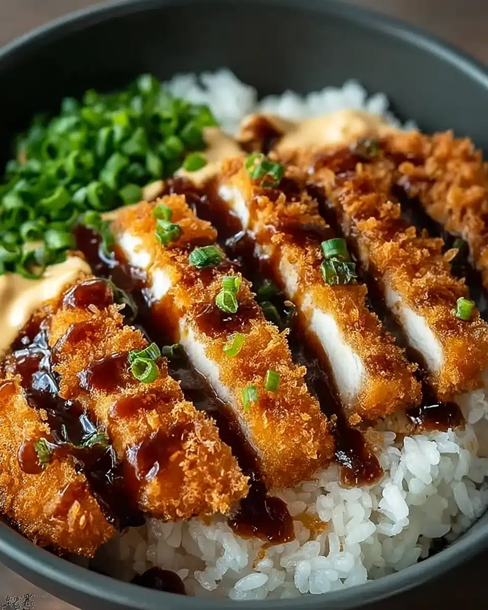 Japanese Katsu Bowls with Tonkatsu Sauce Recipe