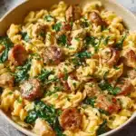 Creamy Chicken Sausage Orzo Recipe
