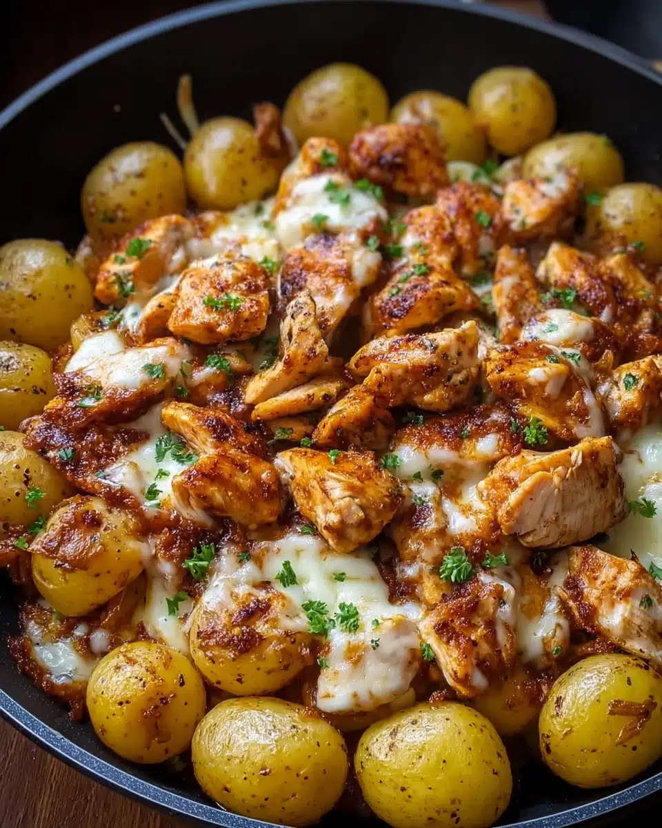 Garlic Parmesan Chicken and Potatoes Recipe