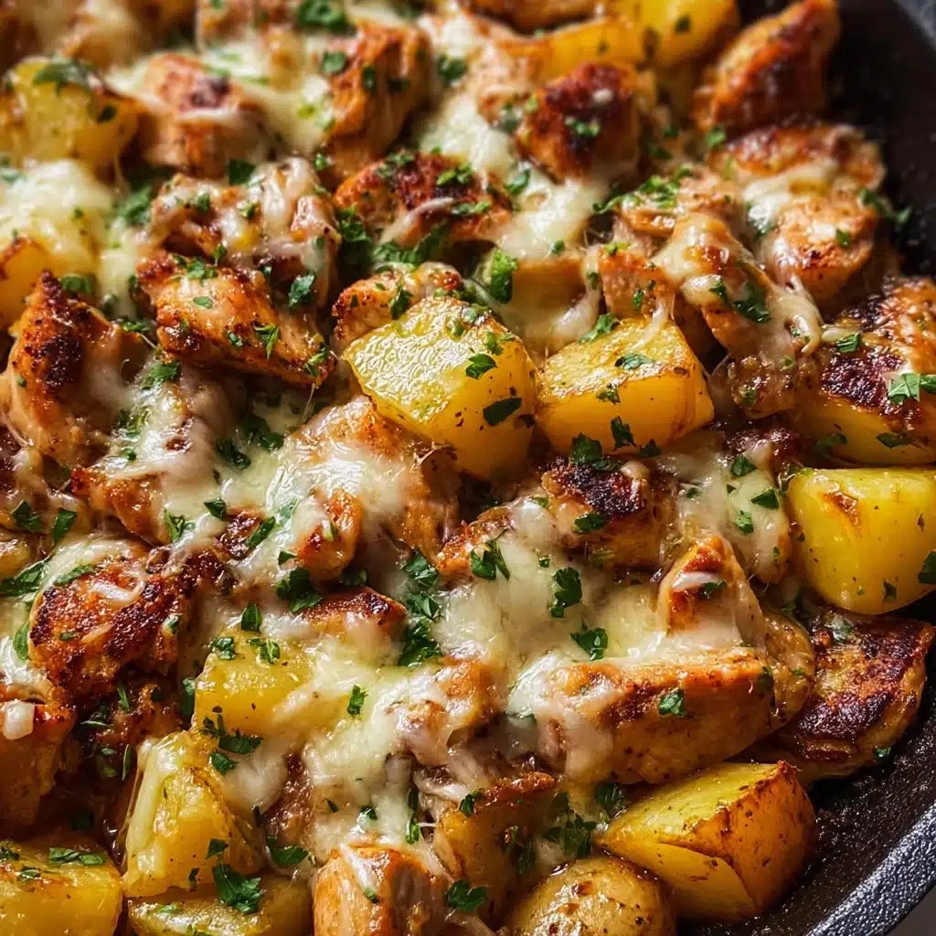 Garlic Parmesan Chicken and Potatoes Recipe - Recipe Image