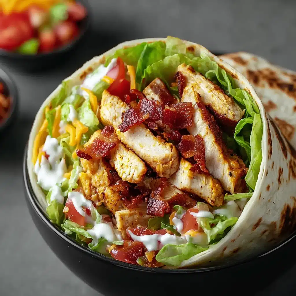Crispy Chicken Bacon Ranch Wrap Recipe - Recipe Image