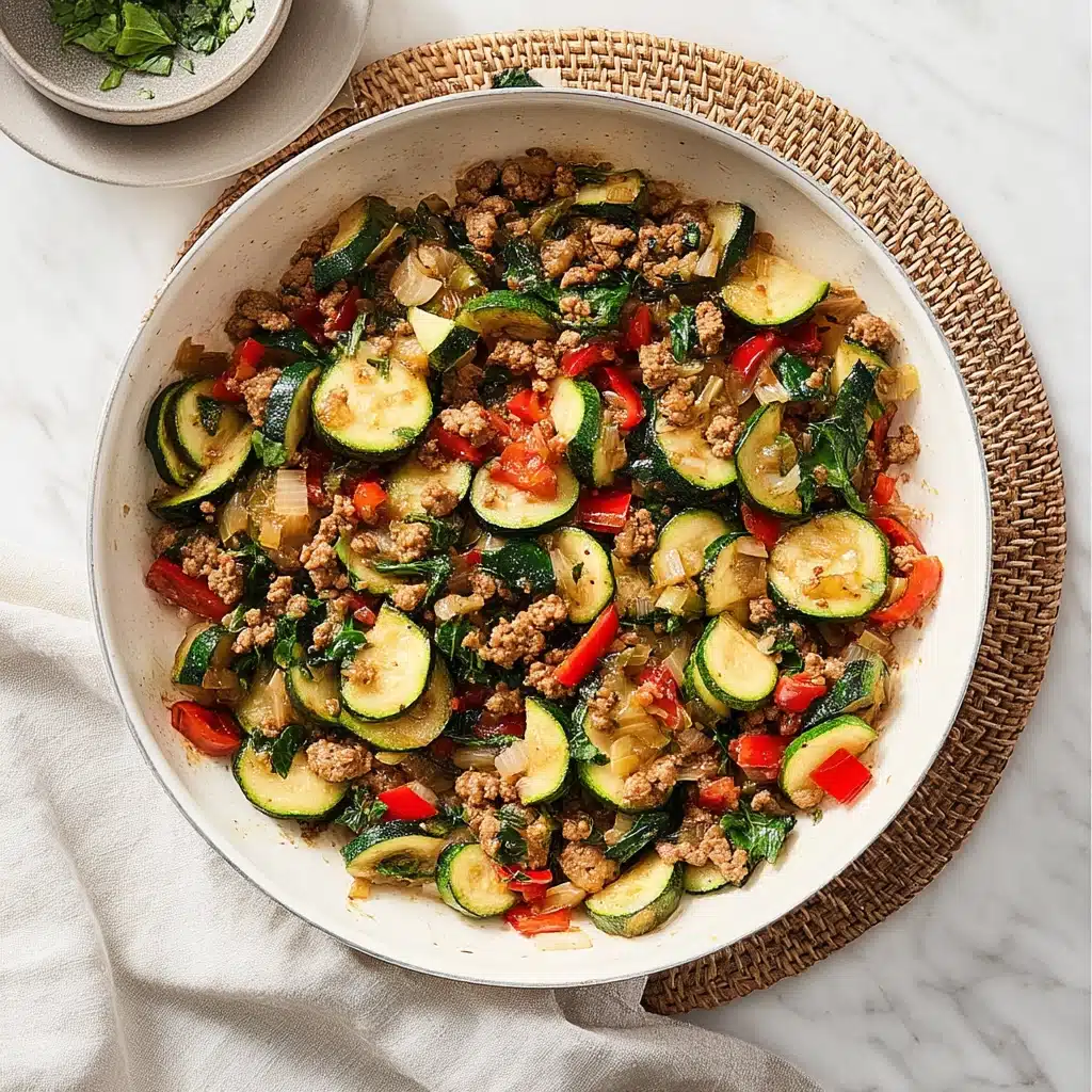 Ground Turkey and Zucchini Skillet Recipe - Recipe Image