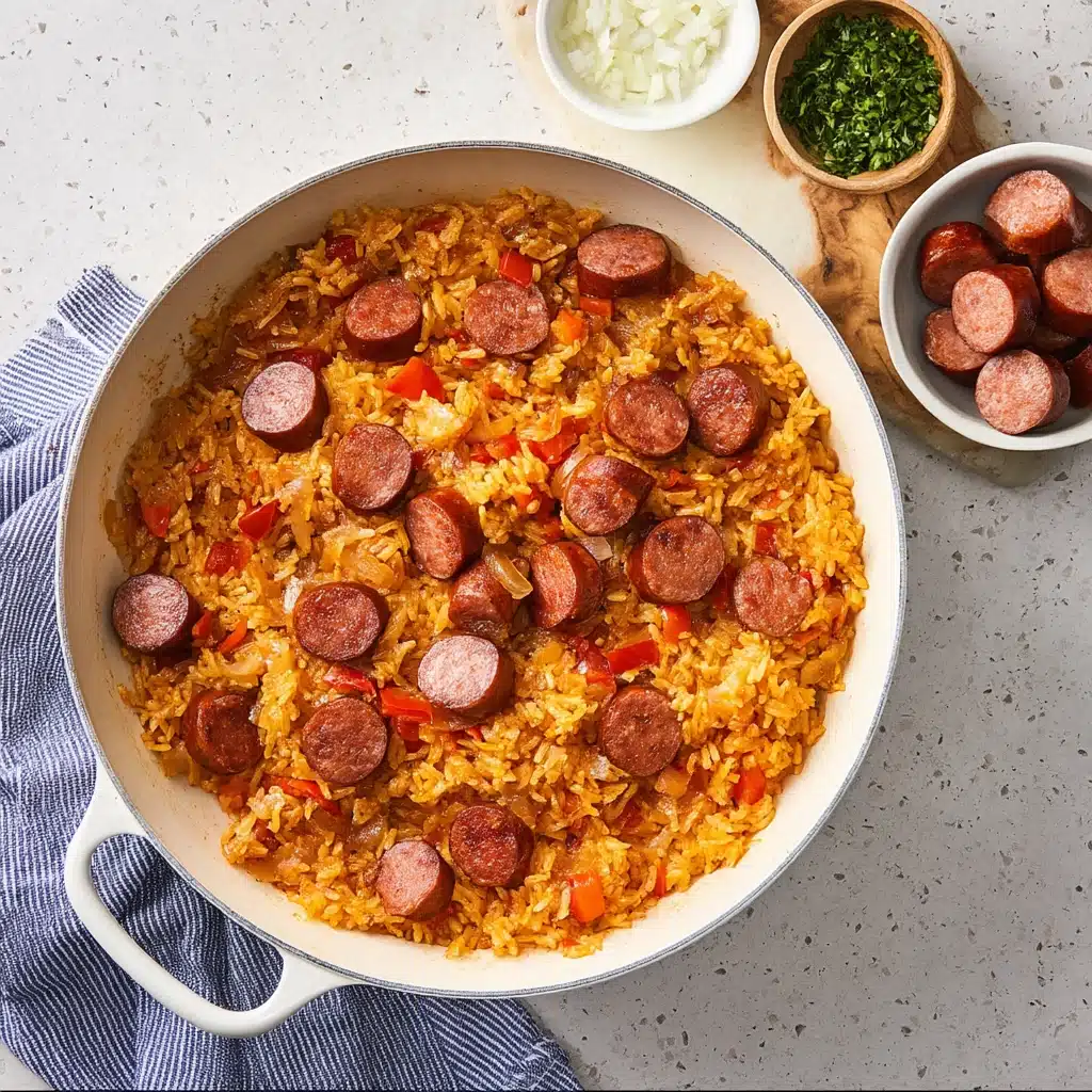 One-Pot Smoked Sausage And Rice Recipe - Recipe Image