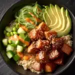Crispy Salmon Rice Bowl Recipe