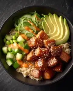 Crispy Salmon Rice Bowl Recipe