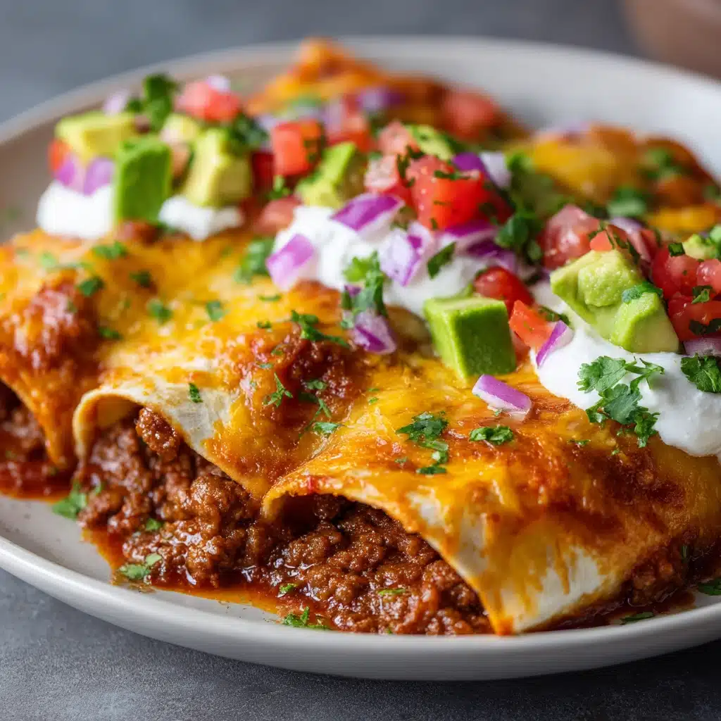 Cheesy Beef Enchiladas Recipe