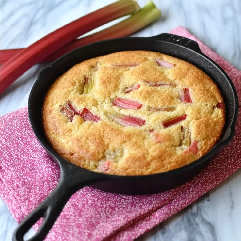RHUBARB SPOON CAKE Recipe - Recipe Image
