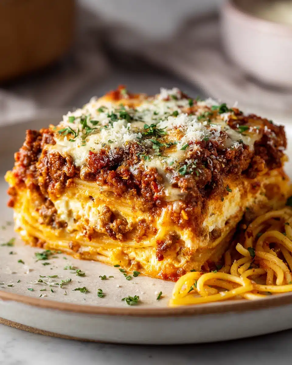The Best Spaghetti Casserole Recipe