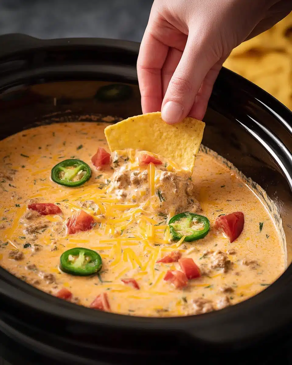 Slow Cooker Taco Dip Recipe
