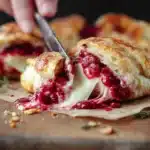 Raspberry Brie En Croute with Toasted Walnuts Recipe