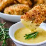 Crispy baked chicken tenders with honey mustard Recipe