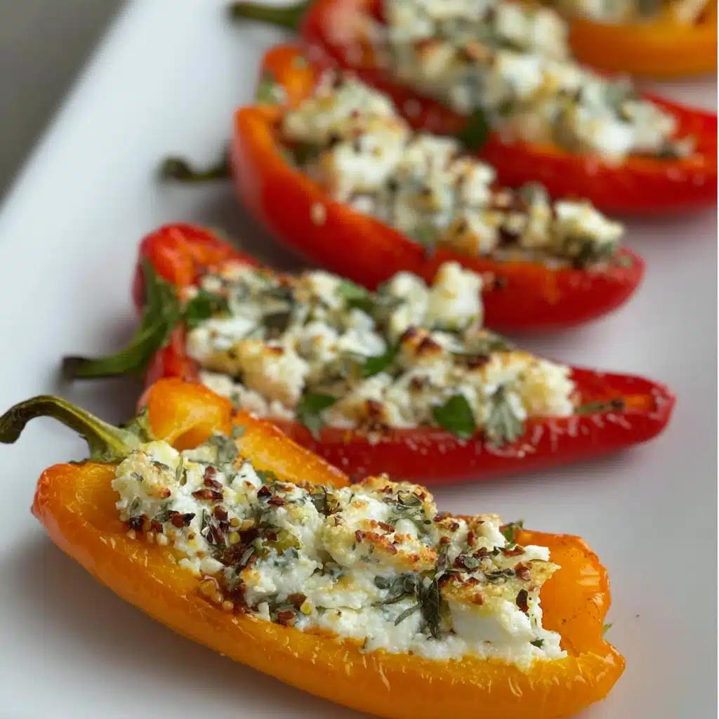 Herb & Goat Cheese Stuffed Peppers Recipe - Recipe Image